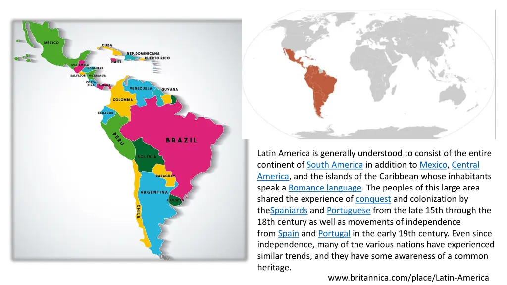 latin america is generally understood to consist