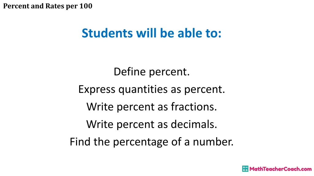 percent and rates per 100 1