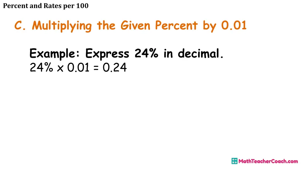 percent and rates per 100 13