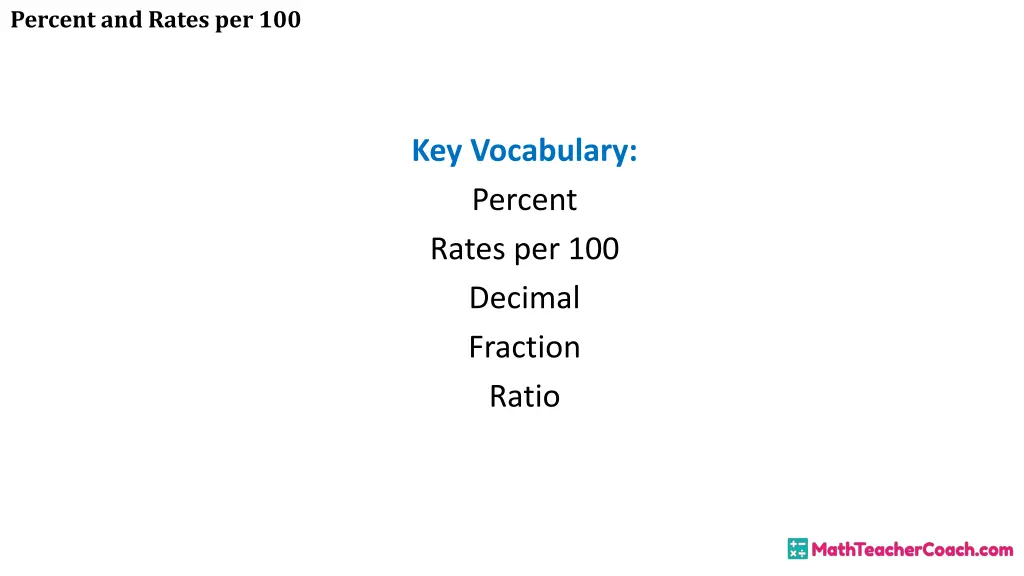 percent and rates per 100 2