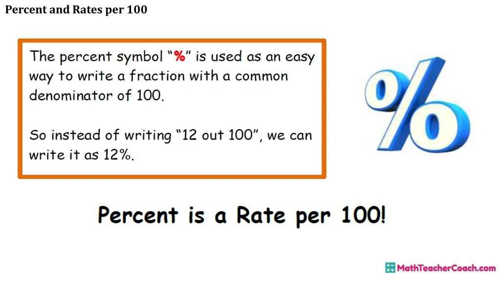 percent and rates per 100 5