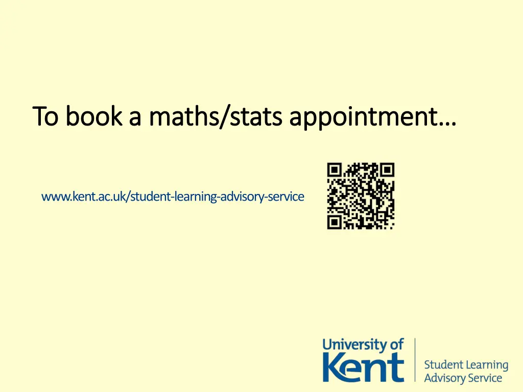 to book a maths stats appointment to book a maths