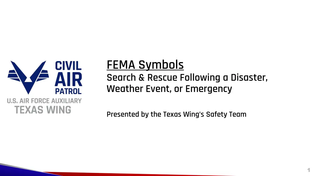 fema symbols search rescue following a disaster