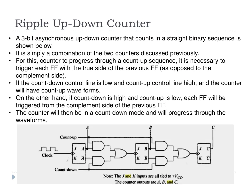 ripple up down counter