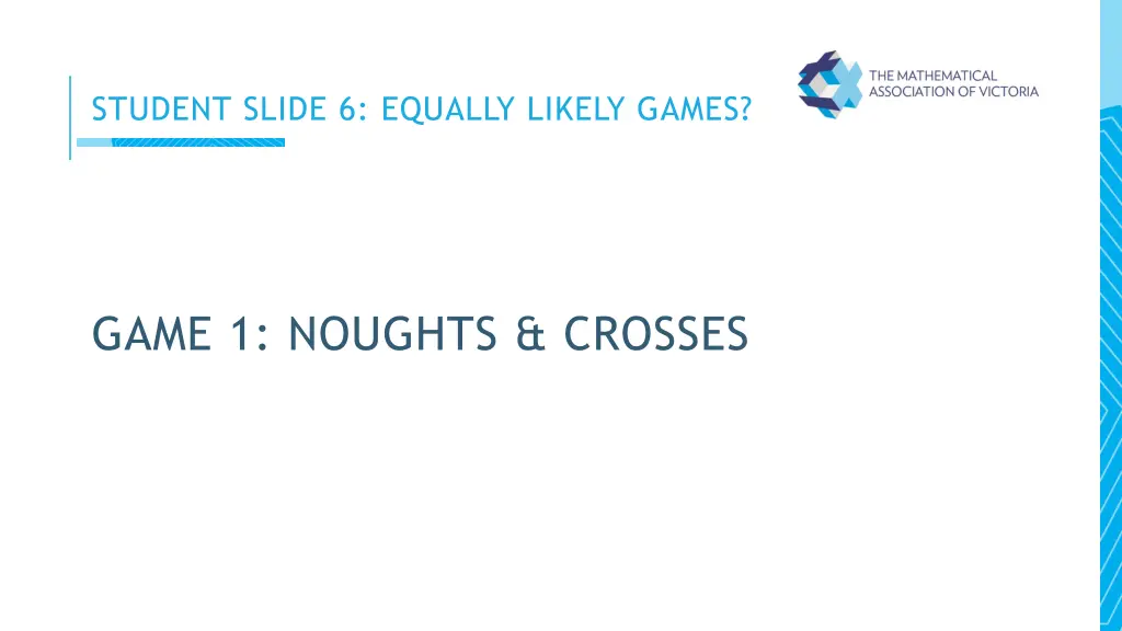 student slide 6 equally likely games