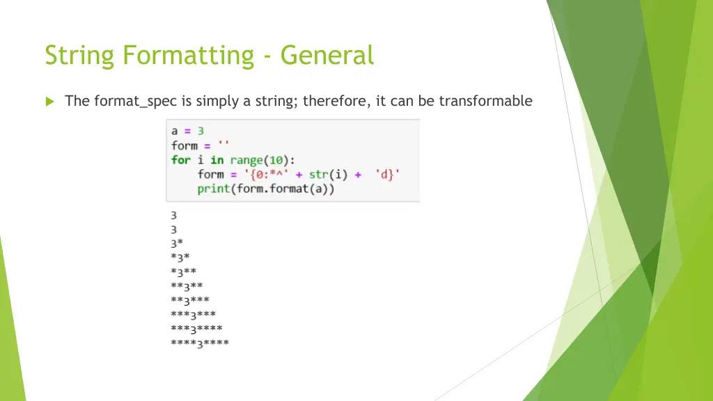 string formatting general 3