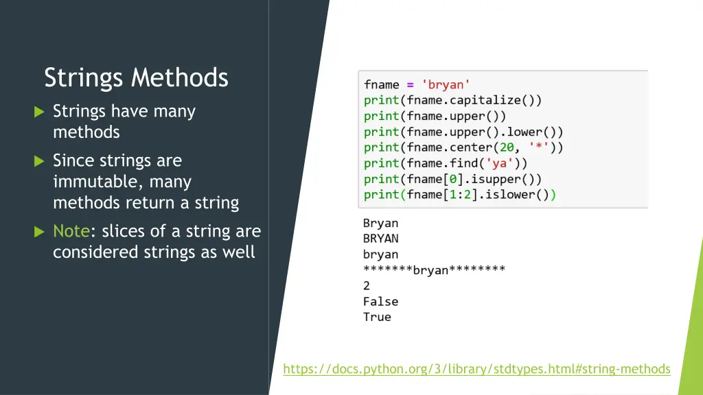 strings methods