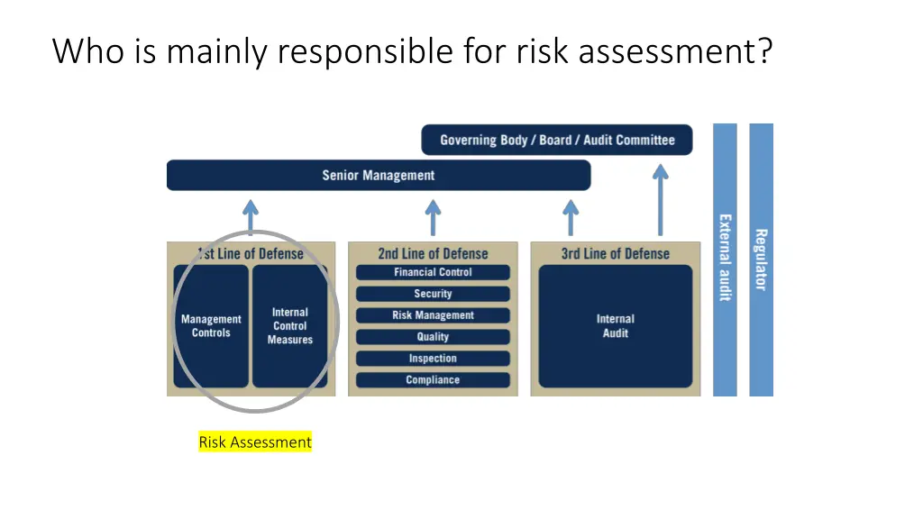 who is mainly responsible for risk assessment