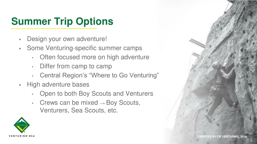 summer trip options