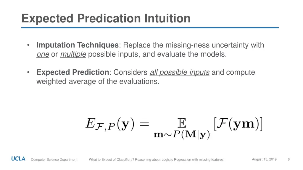 expected predication intuition