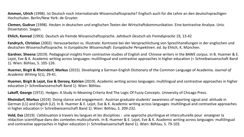 ammon ulrich 1998 ist deutsch noch internationale