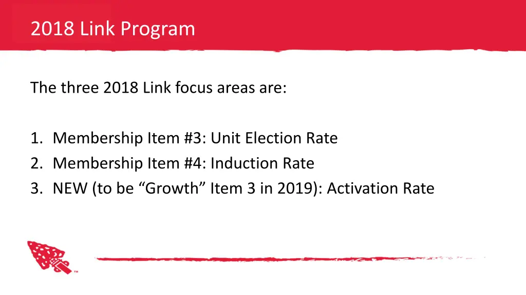 2018 link program