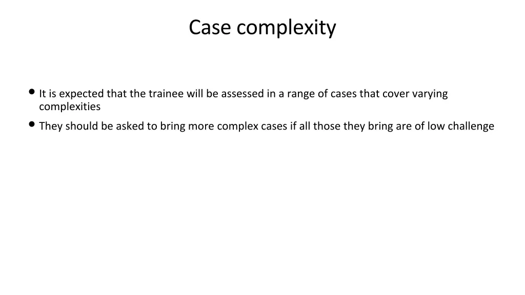 case complexity