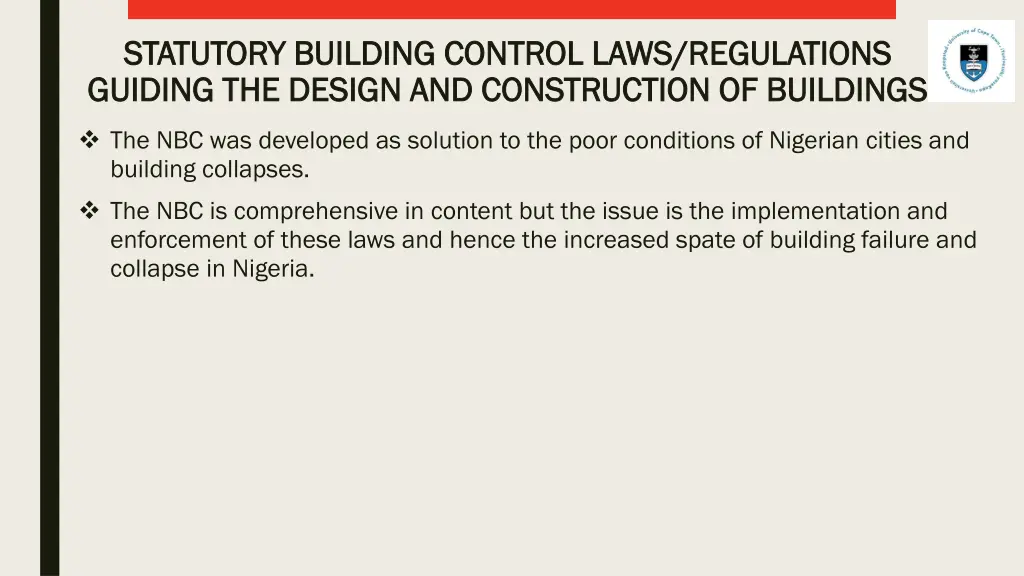 statutory building control laws regulations 1