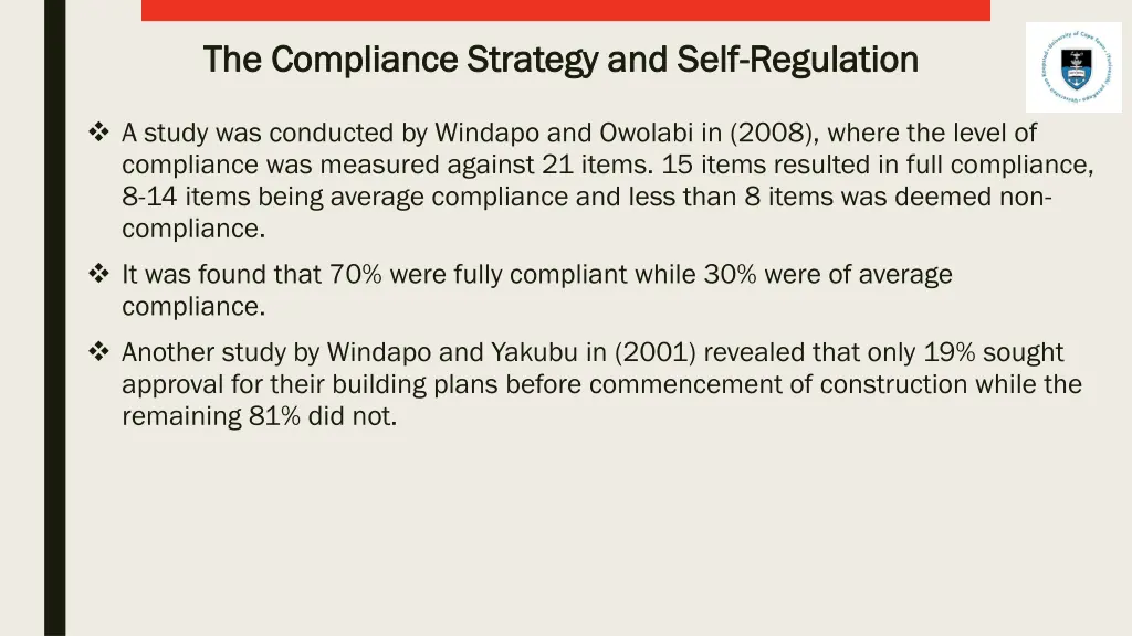 the compliance strategy and self the compliance 1