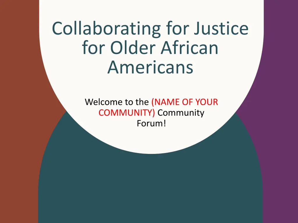 collaborating for justice for older african
