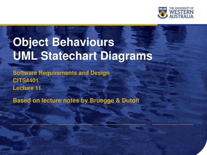 object behaviours uml statechart diagrams