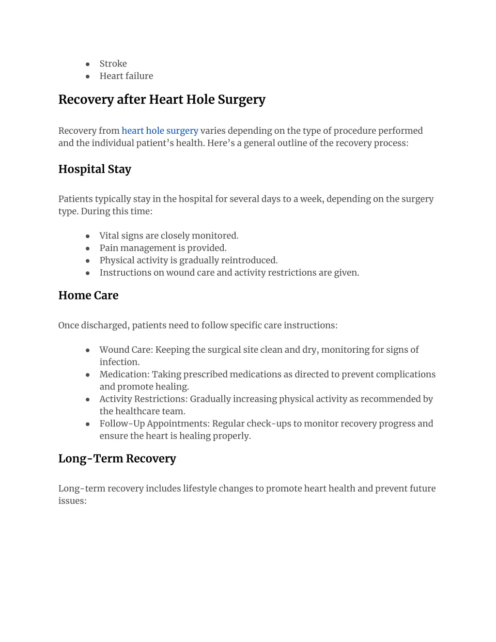 stroke heart failure