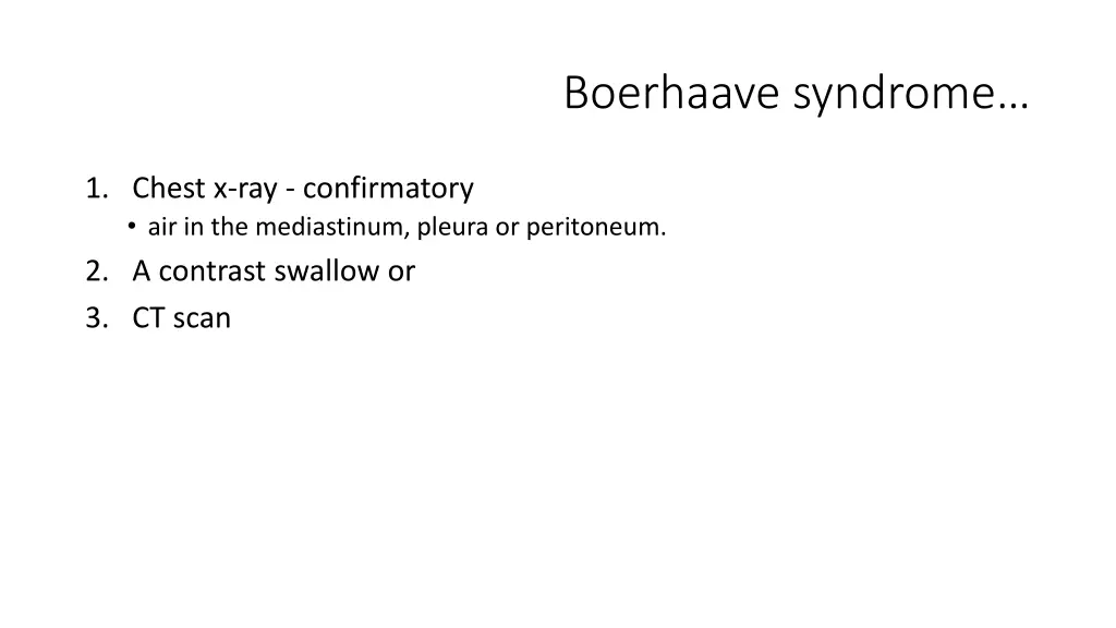 boerhaave syndrome 1