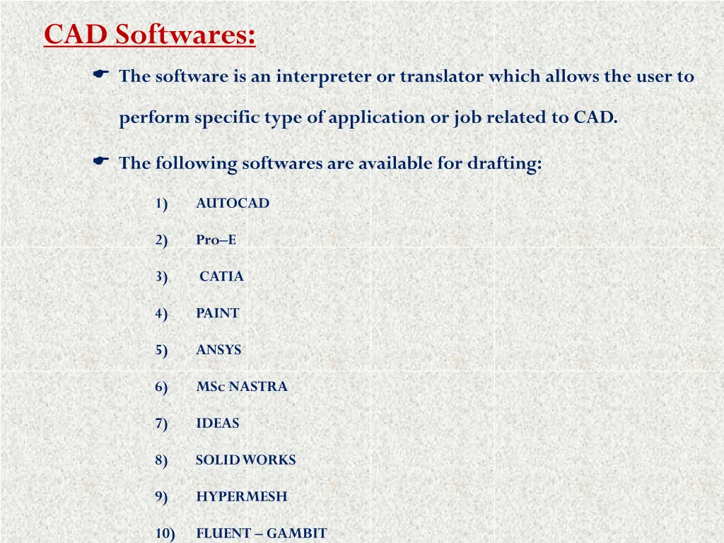 cad softwares