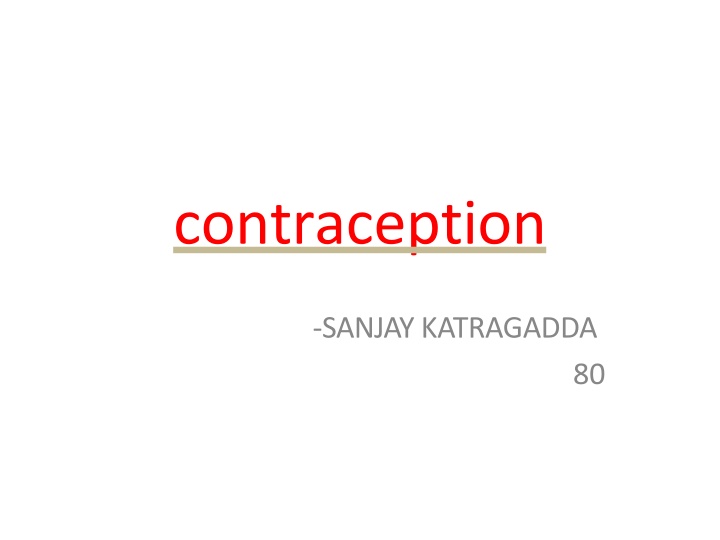 contraception