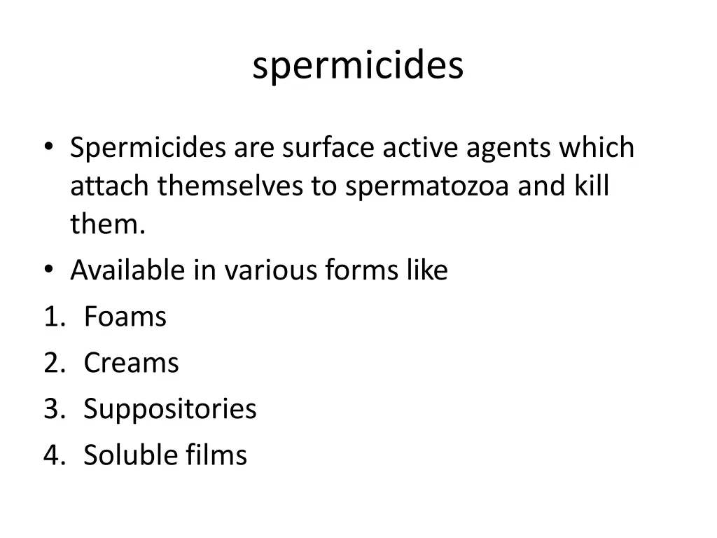 spermicides