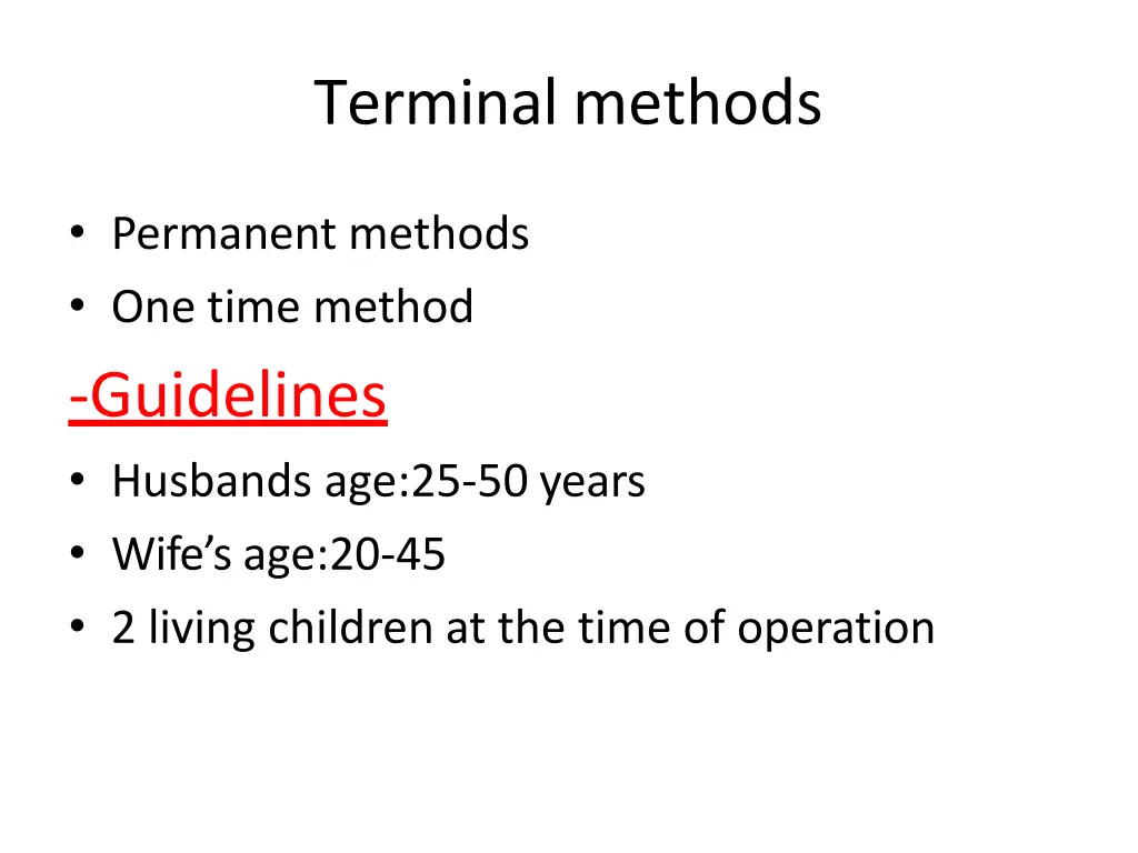 terminalmethods