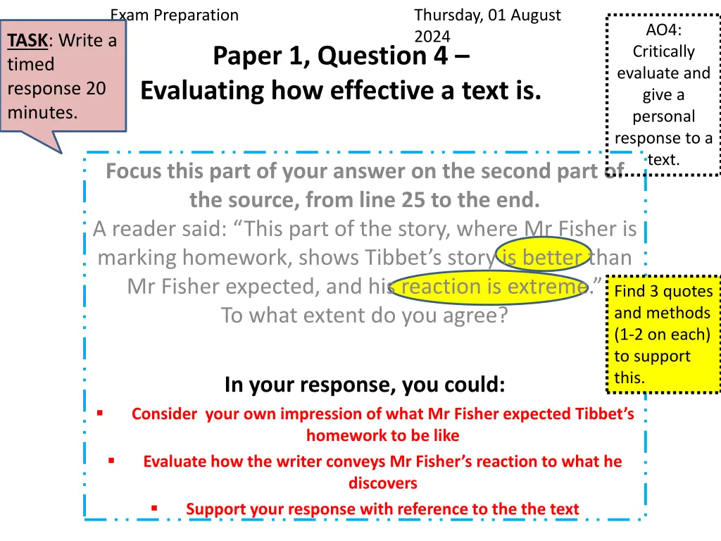 exam preparation