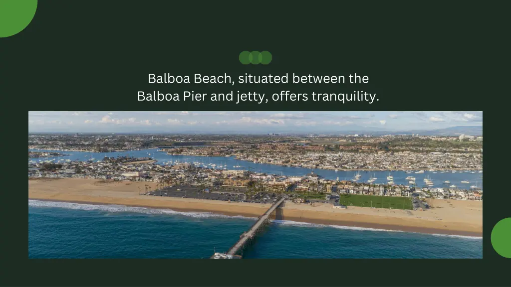 balboa beach situated between the balboa pier