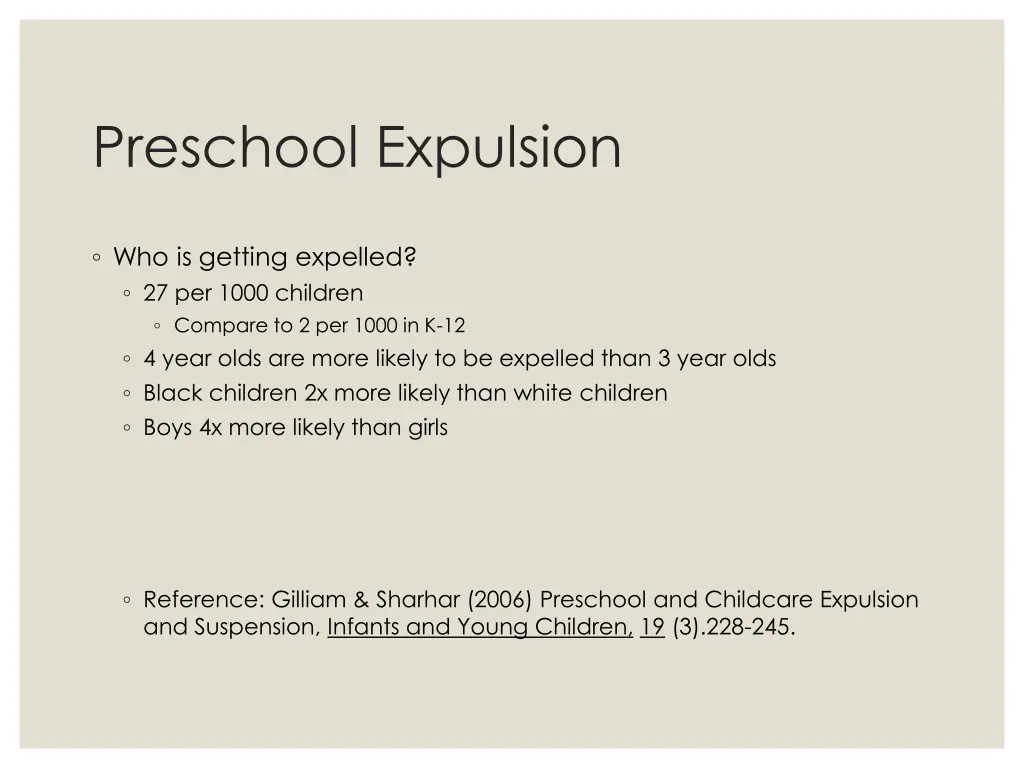 preschool expulsion