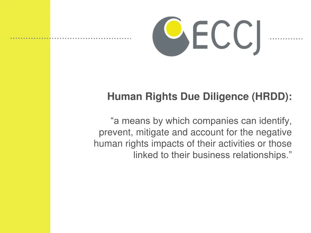 human rights due diligence hrdd