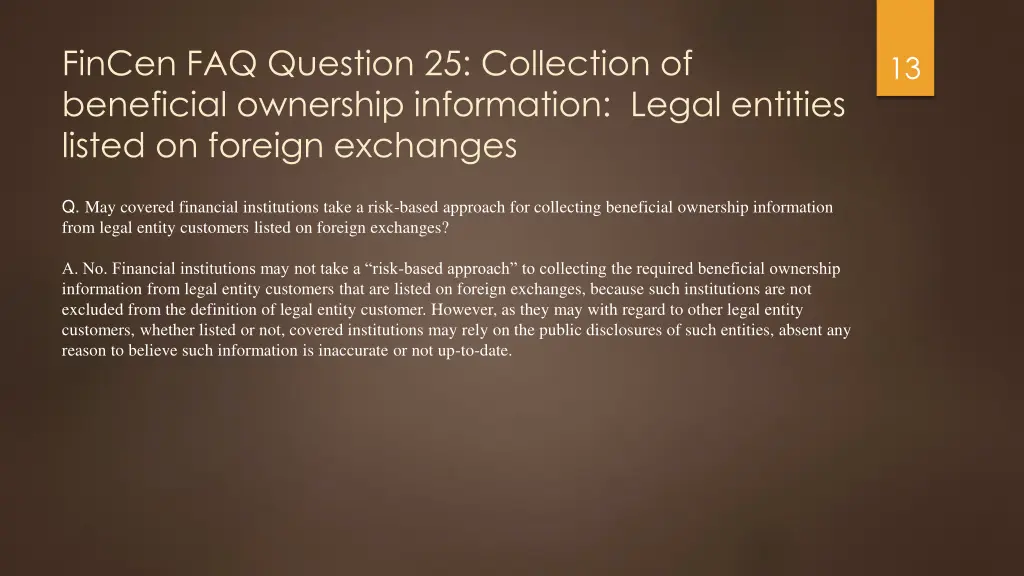 fincen faq question 25 collection of beneficial