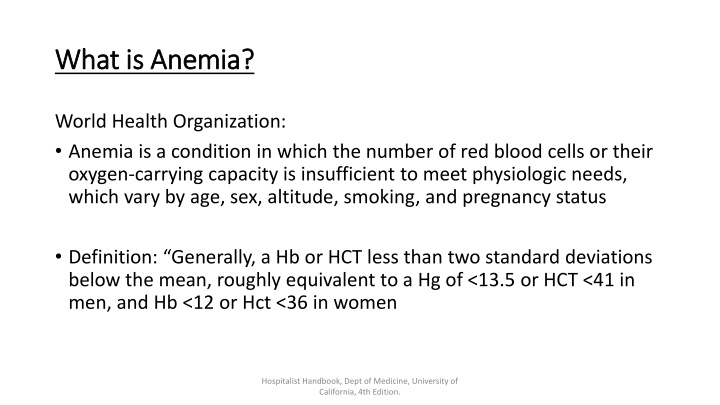 what is anemia what is anemia