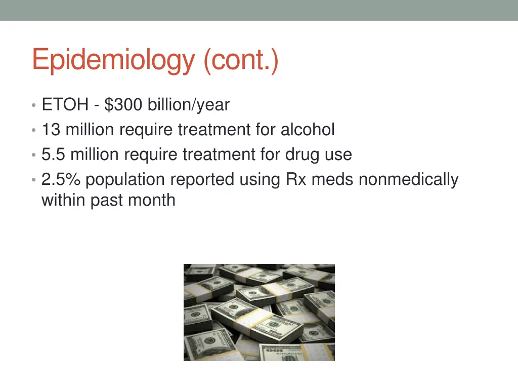 epidemiology cont