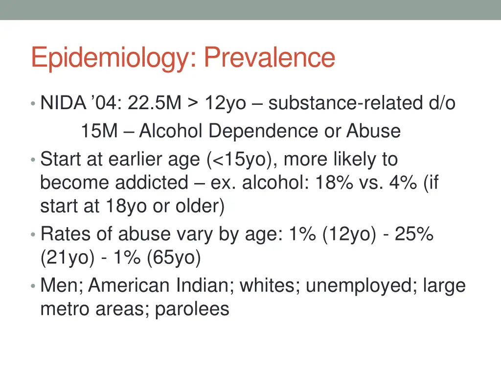 epidemiology prevalence