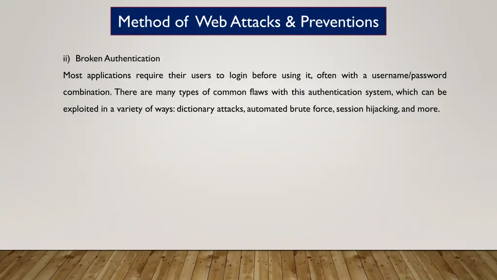 method of web attacks preventions 3