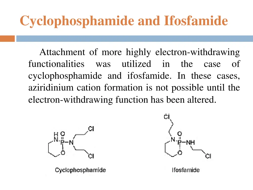 cyclophosphamide and ifosfamide