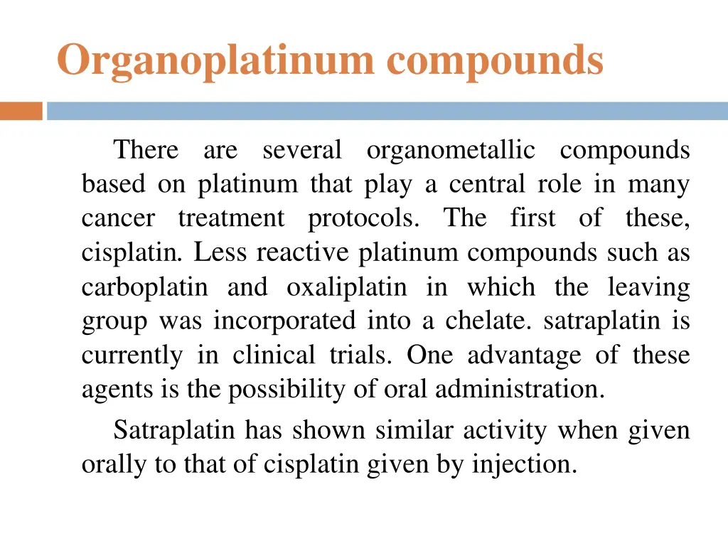 organoplatinum compounds