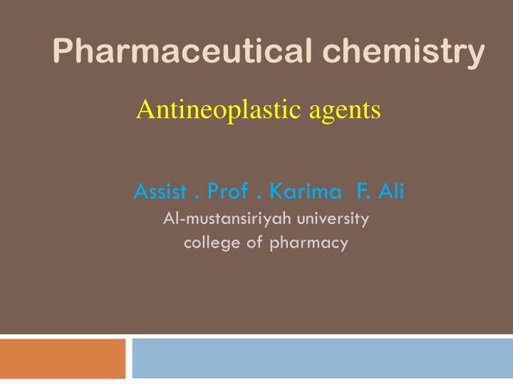 pharmaceutical chemistry