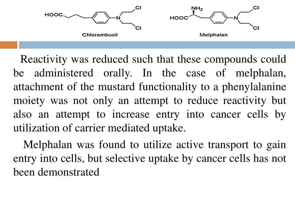 reactivity was reduced such that these compounds