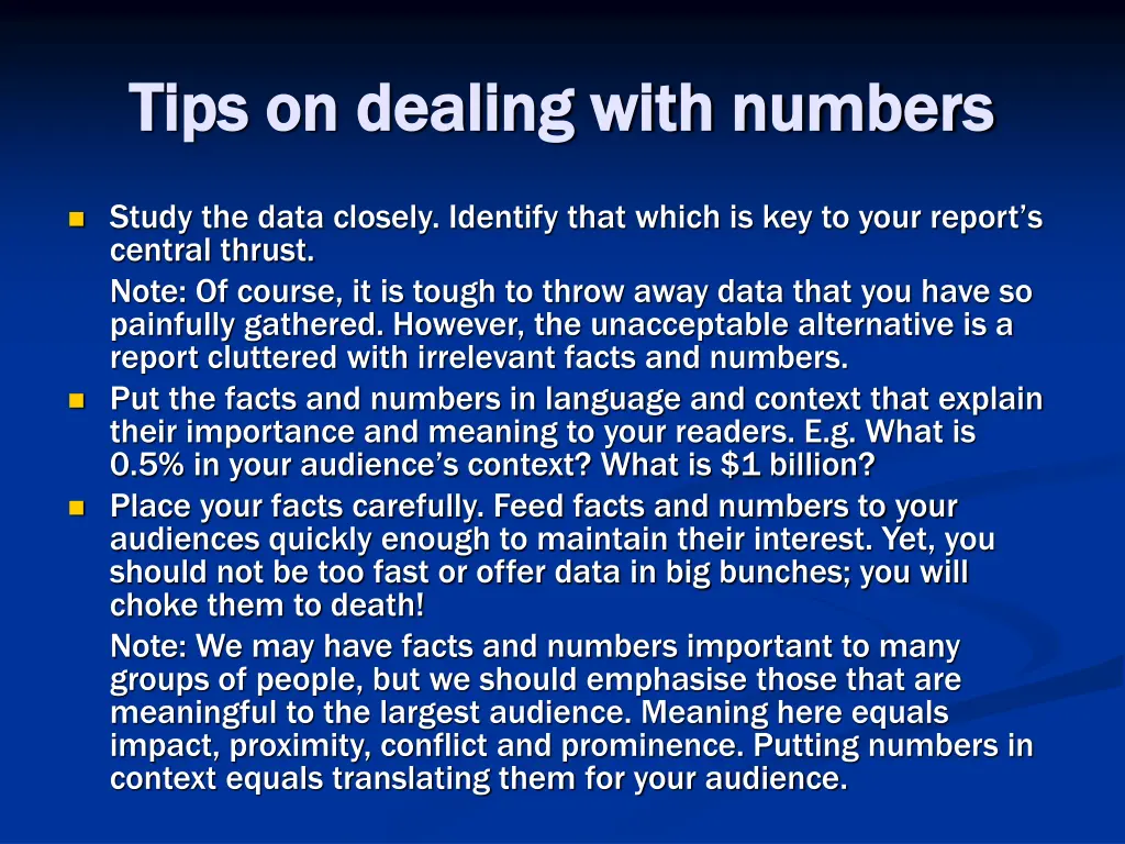 tips on dealing with numbers tips on dealing with 2