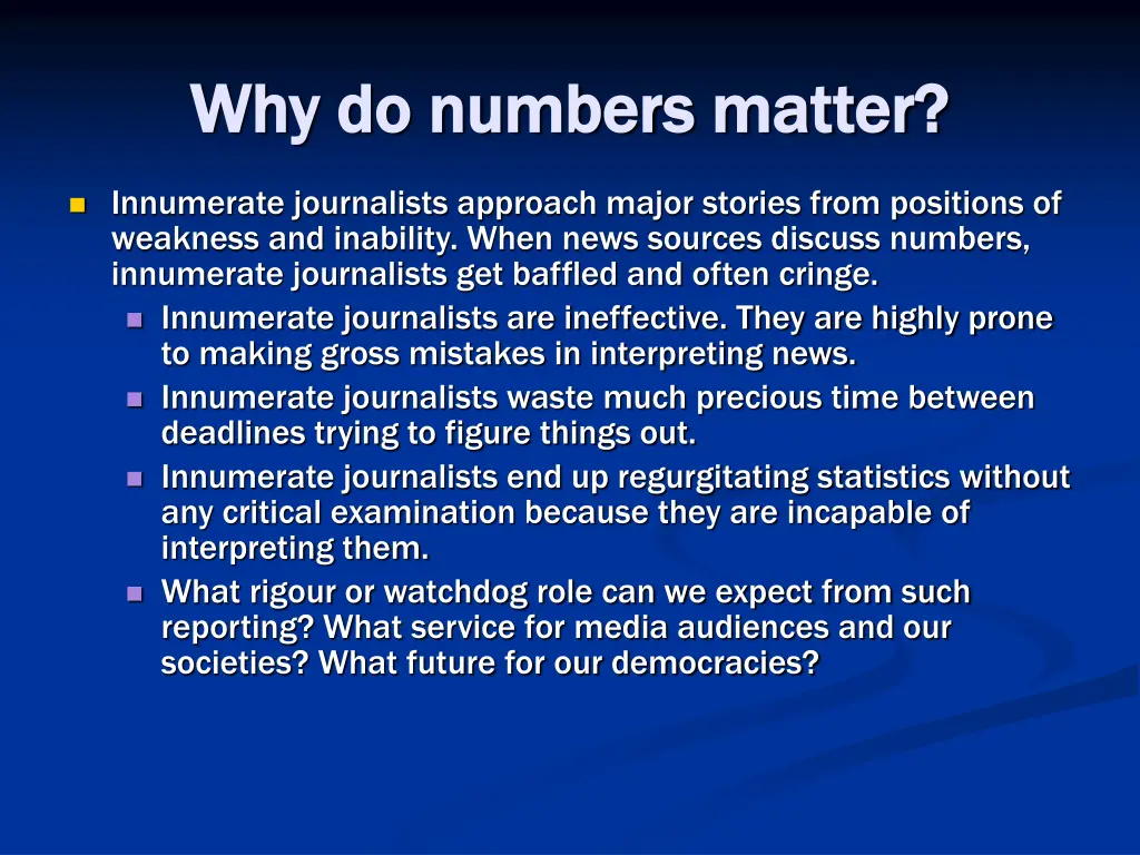 why do numbers matter why do numbers matter 1