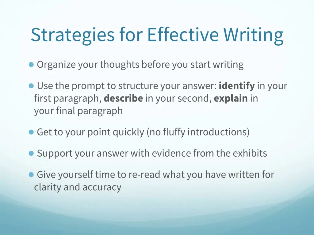 strategies for effective writing