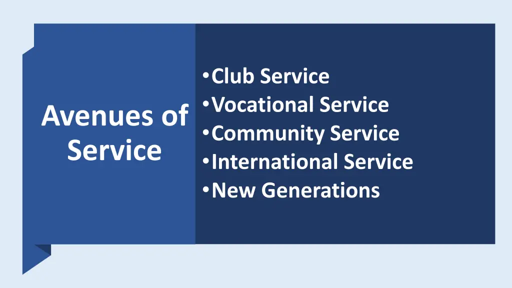 club service vocational service community service