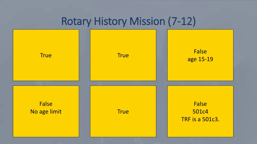 rotary history mission 7 rotary history mission