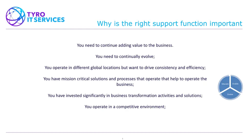 why is the right support function important