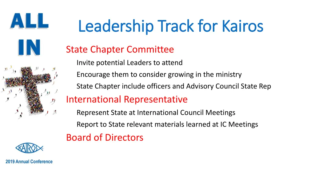 leadership track for kairos leadership track 1