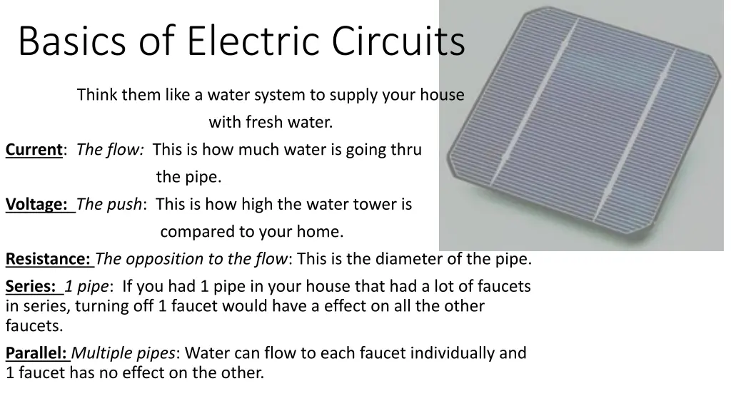 basics of electric circuits 1