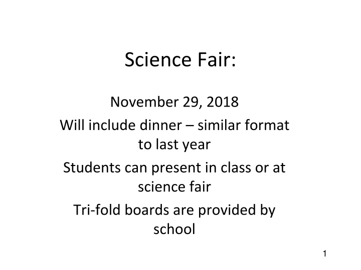 science fair