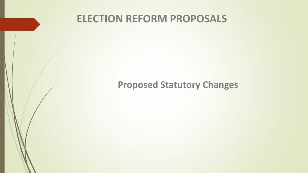 election reform proposals